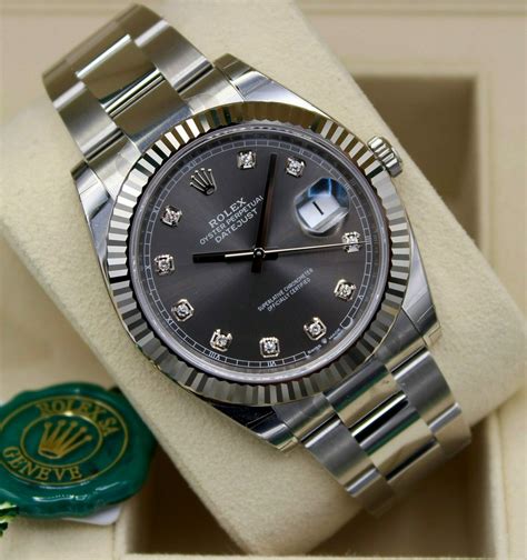 grey face rolex datejust|Rolex Datejust grey face.